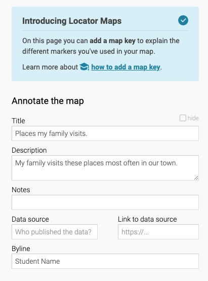 Add a title and description to datawrapper maps